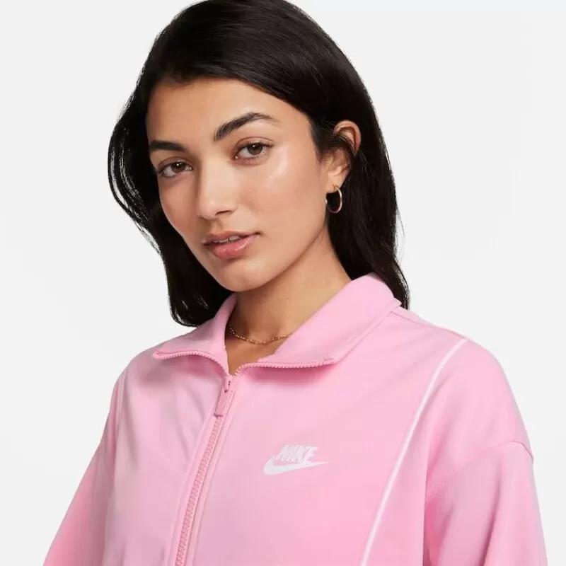 AGASALHO NIKE SPORTSWEAR FEMININO - Rosa e branco