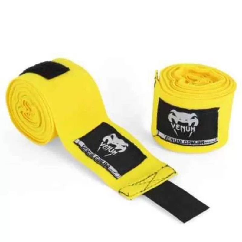 BANDAGEM DE BOXE / MUAY THAI VENUM 4M - Amarelo