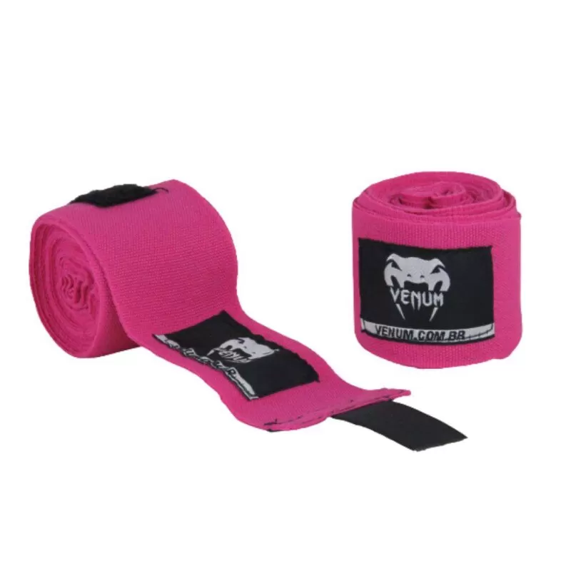 BANDAGEM DE BOXE / MUAY THAI VENUM 4M - Rosa