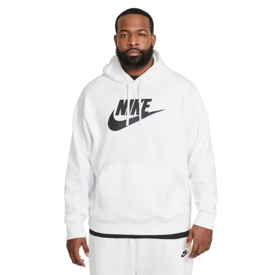 BLUSÃO NIKE SPORTSWEAR CLUB FLEECE  Branco e preto