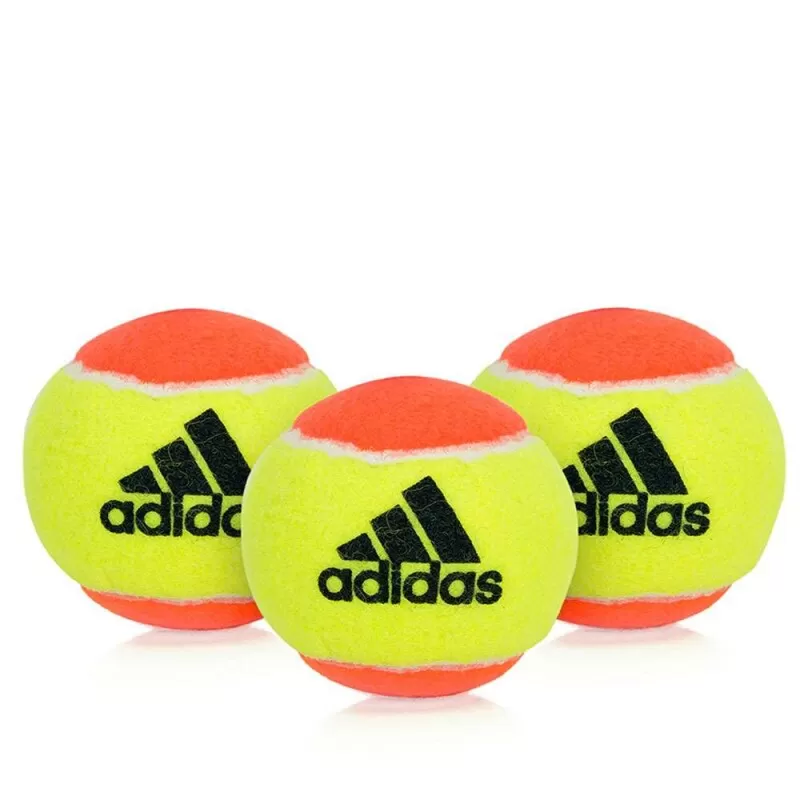 BOLA DE BEACH TENNIS ADIDAS ADITOUR PACK COM 3 UNIDADES - Amarelo e laranja