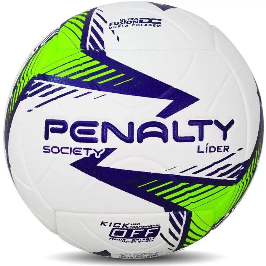 BOLA DE CAMPO PENALTY LIDER XXIV  Branco verde e roxo