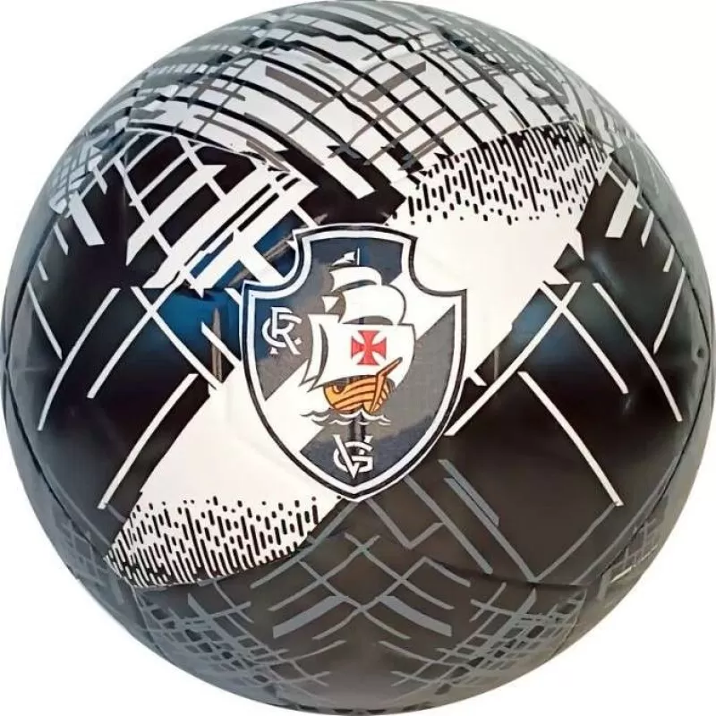 BOLA DE FUTEBOL N5 VASCO - Preto e branco