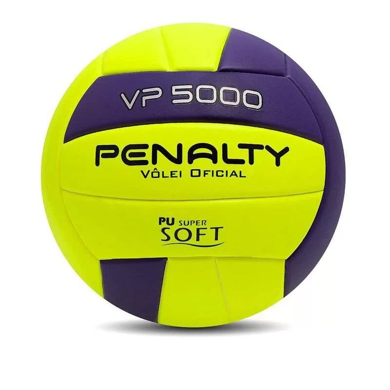 BOLA DE VÔLEI PENALTY VP 5000 X - Amarelo roxo e preto