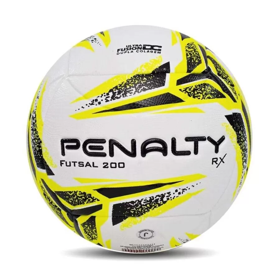 BOLA FUTSAL PENALTY RX 200 XXIII  Branco amarelo e preto