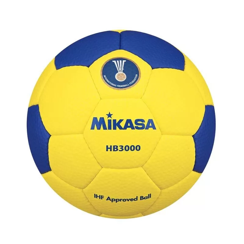 BOLA OFICIAL DE HANDEBOL MASCULINO MIKASA HB3000 - Amarelo e azul