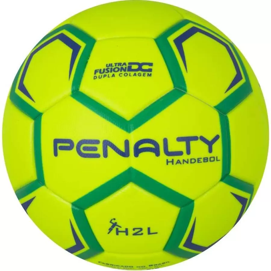 BOLA PENALTY HANDEBOL H2L ULTRA FUSION X  Amarelo e verde