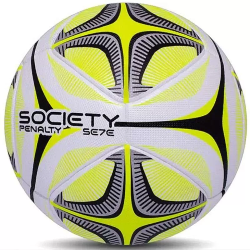 BOLA PENALTY SE7E PRO KO X SOCIETY - Branco amarelo e preto