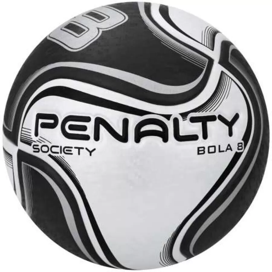 BOLA PENALTY SOCIETY 8 X  Branco e preto