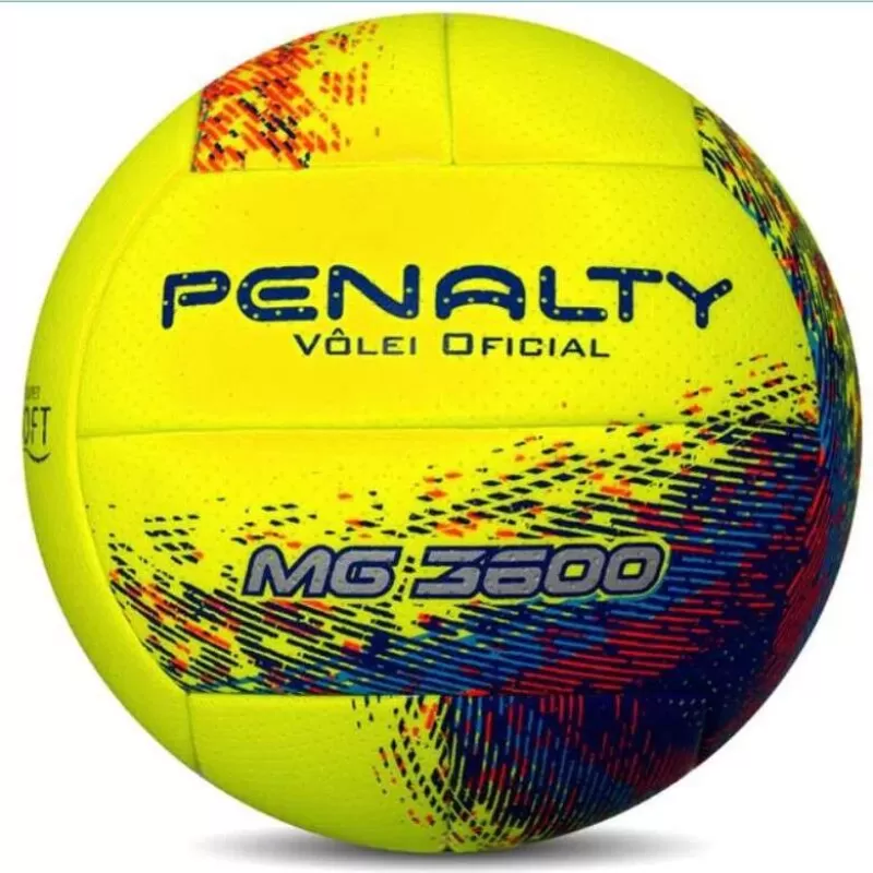 BOLA PENALTY VOLEI MG 3600 XXI - Amarelo laranja e azul