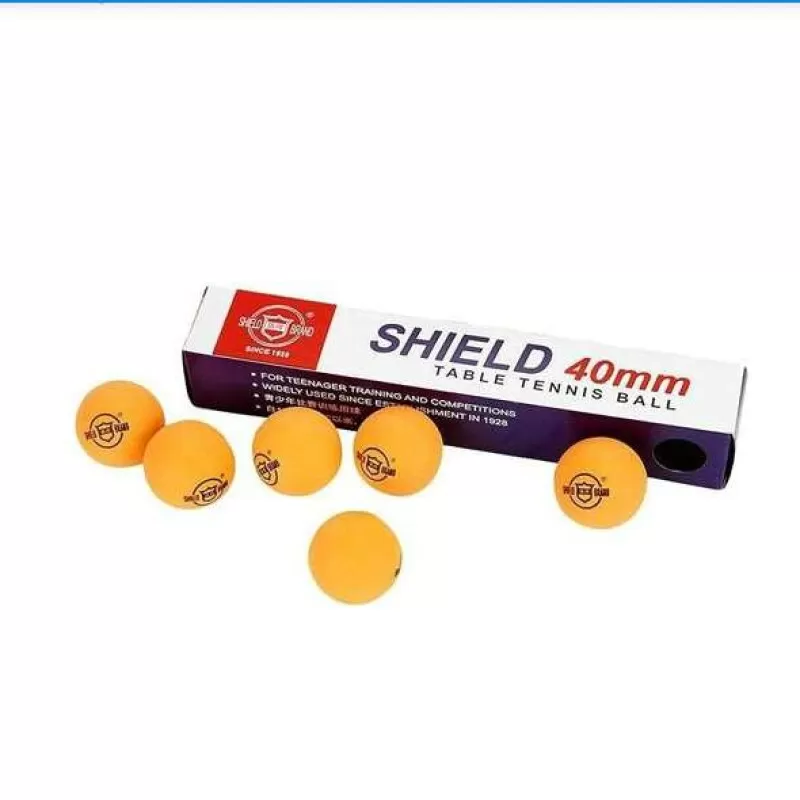 BOLA PING PONG SHIELD C/ 6 UNIDADES 40MM - Diversos