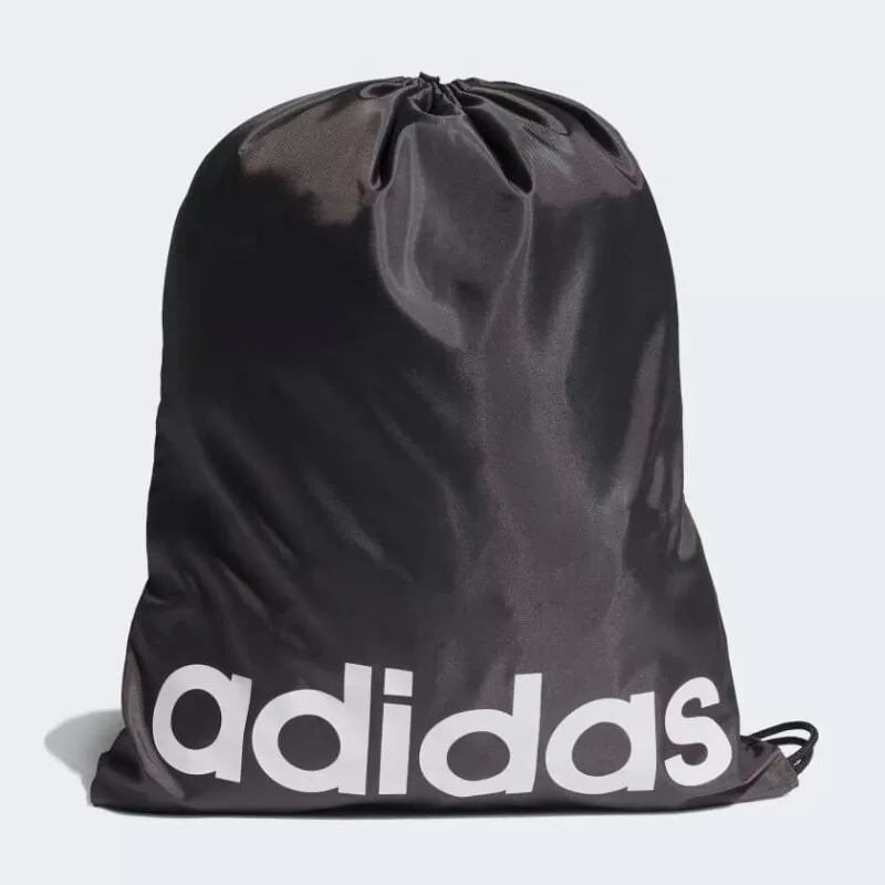 BOLSA GYM SACK ESSENTIALS LOGO - Preto e branco