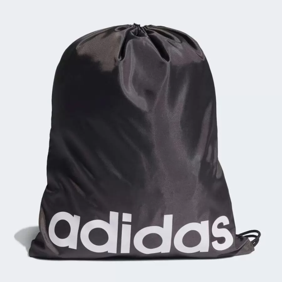 BOLSA GYM SACK ESSENTIALS LOGO  Preto e branco