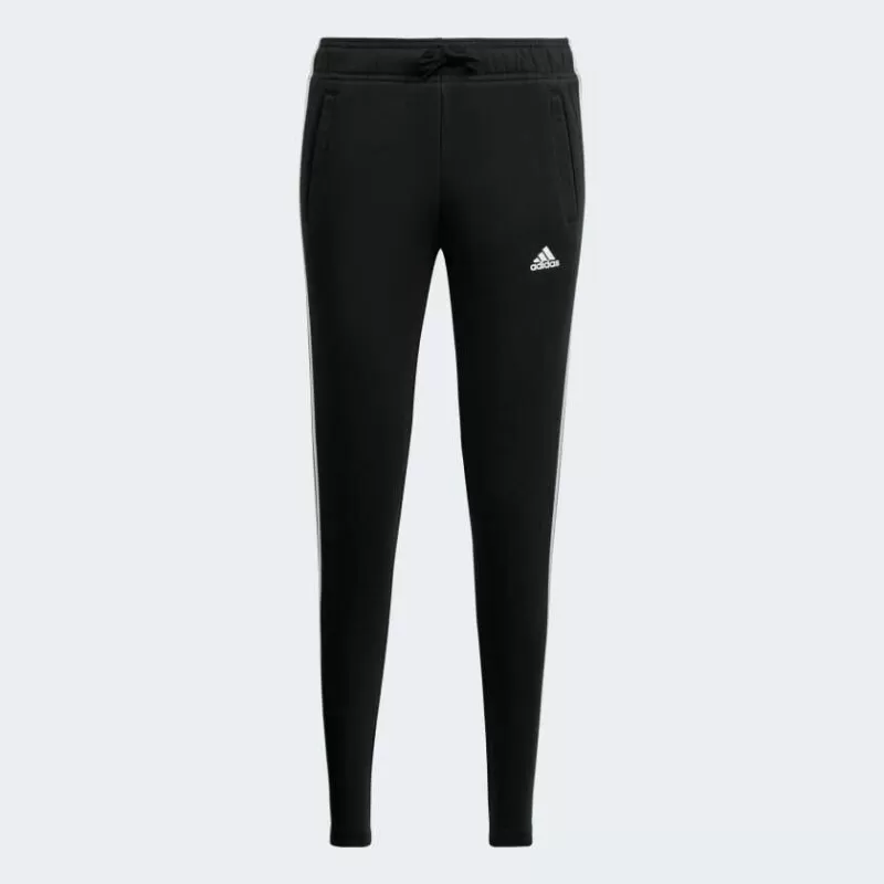 CALCA ADIDAS ESSENTIALS 3-STRIPES INFATIL - Preto e branco