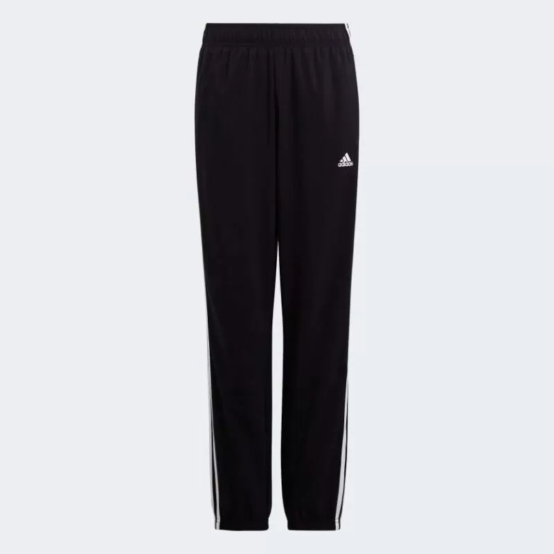 CALÇA ADIDAS MALHA ESSENTIALS 3-STRIPES - Preto e branco