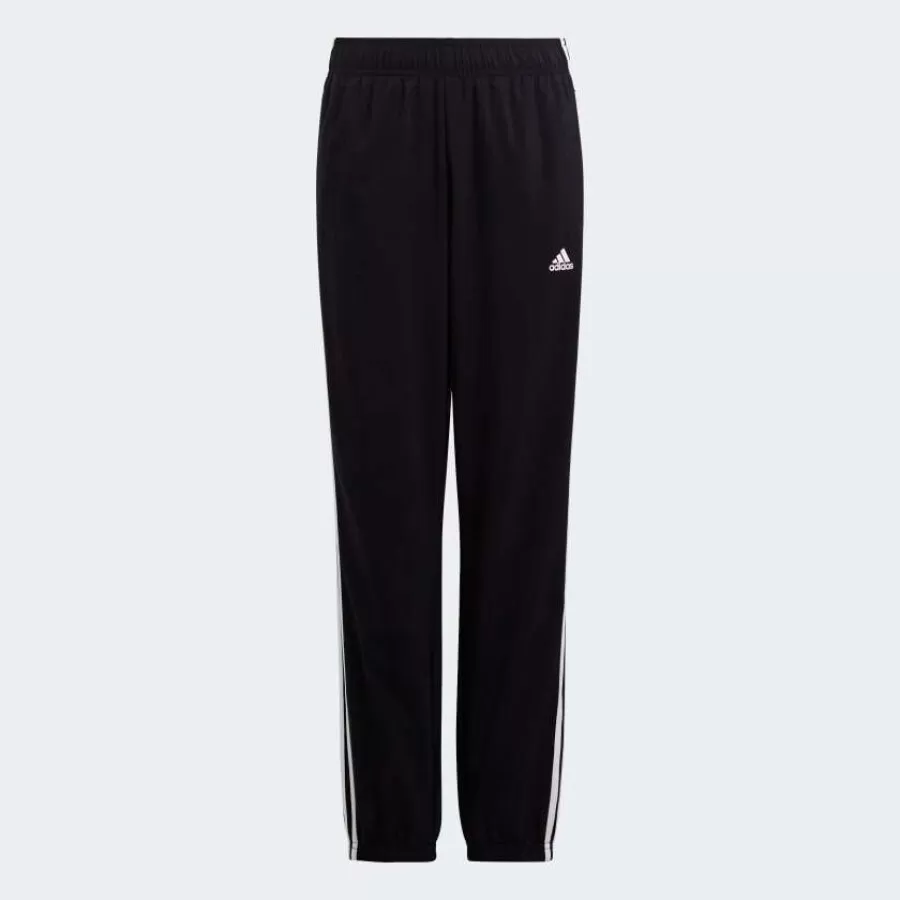 CALÇA ADIDAS MALHA ESSENTIALS 3STRIPES  Preto e branco