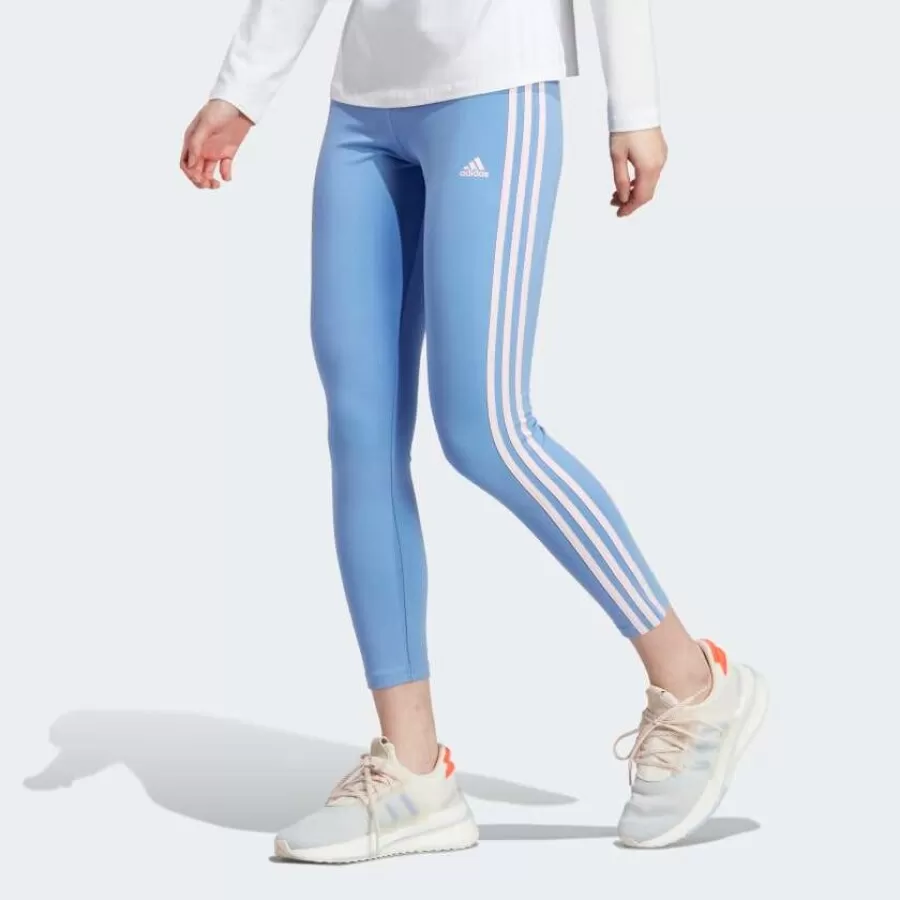 CALCA LEGGING ESSENTIALS 3STRIPES  Azul e rosa