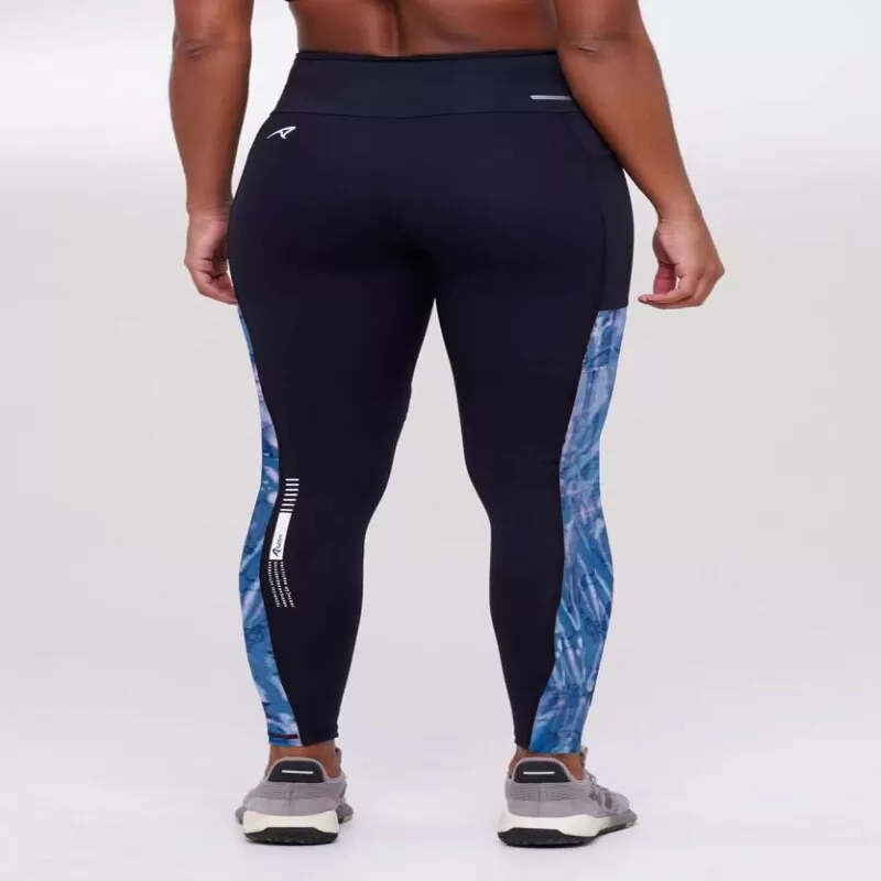 CALÇA LEGGING SIGNATURE VITAL - Preto e azul