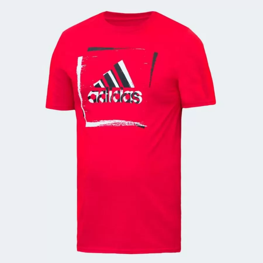 CAMISA ADIDAS GRAFICA BOS 2 TONS  Vermelho preto e branco