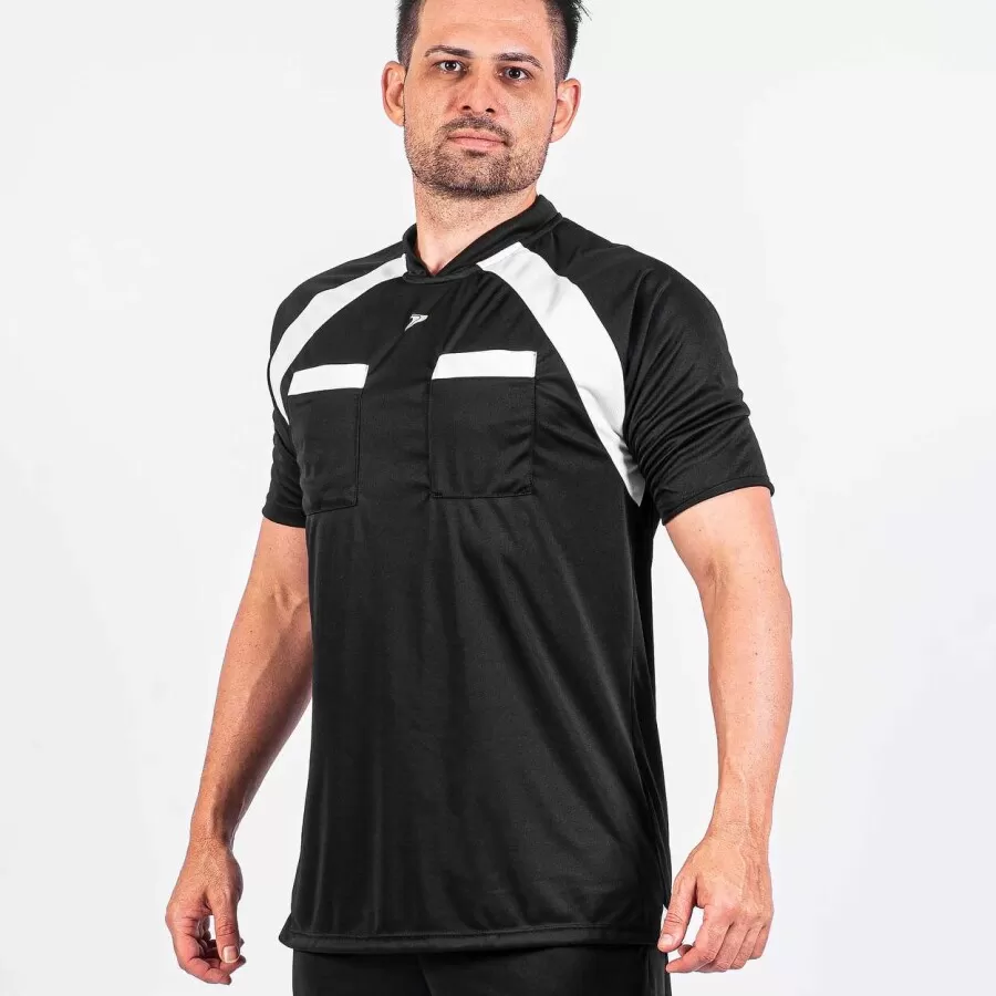 CAMISA ÁRBITRO PKR  Preto e branco