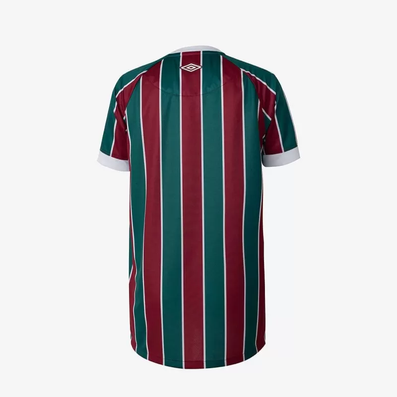 CAMISA FLUMINENSE JUVENIL 1 OFICIAL UMBRO 2023 - Verde vermelho e branco