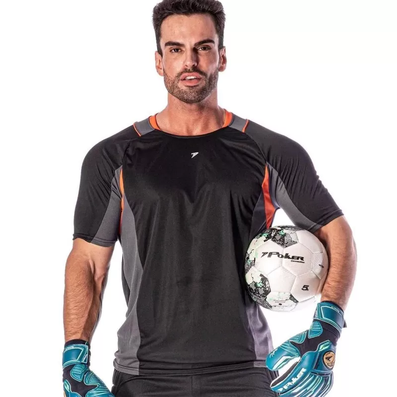 CAMISA GOLEIRO MANGA CURTA SNATCH - Preto