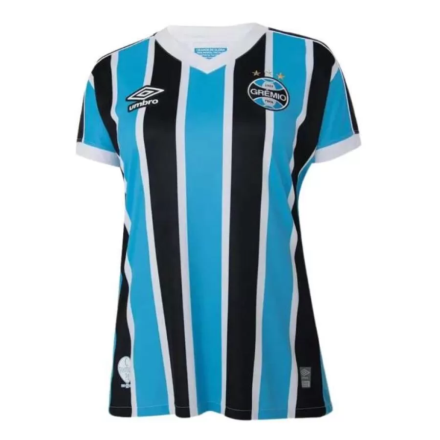 CAMISA UMBRO GRÊMIO OFICIAL 1 2023  Azul preto e branco