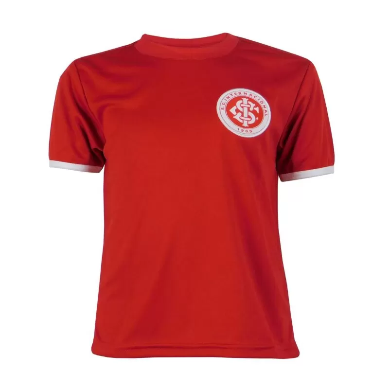 CAMISA INTERNACIONAL INFANTIL LICENCIADA - Vermelho e branco