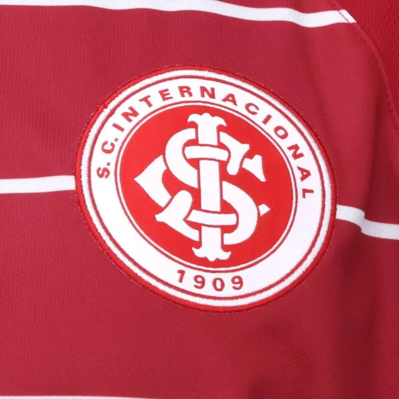 CAMISA INTERNACIONAL LISTRAS - Vermelho e branco