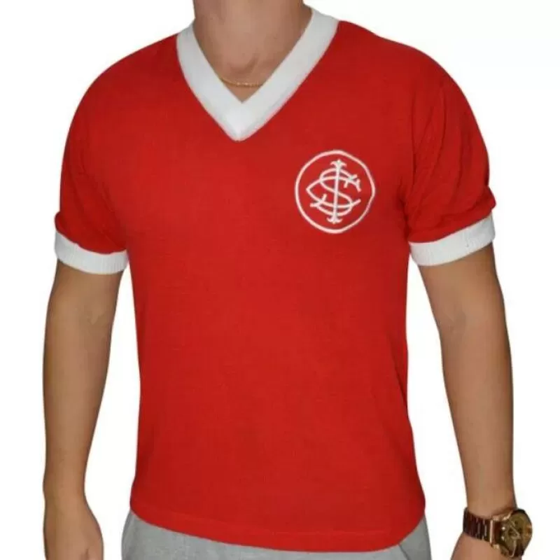 CAMISA INTERNACIONAL RETRO - Vermelho e branco