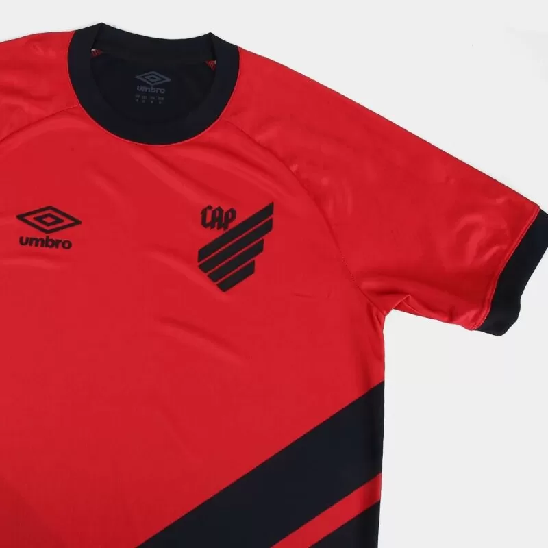 CAMISA MASCULINA UMBRO CAP OFICIAL 1 2023 CLASSIC - Vermelho e preto