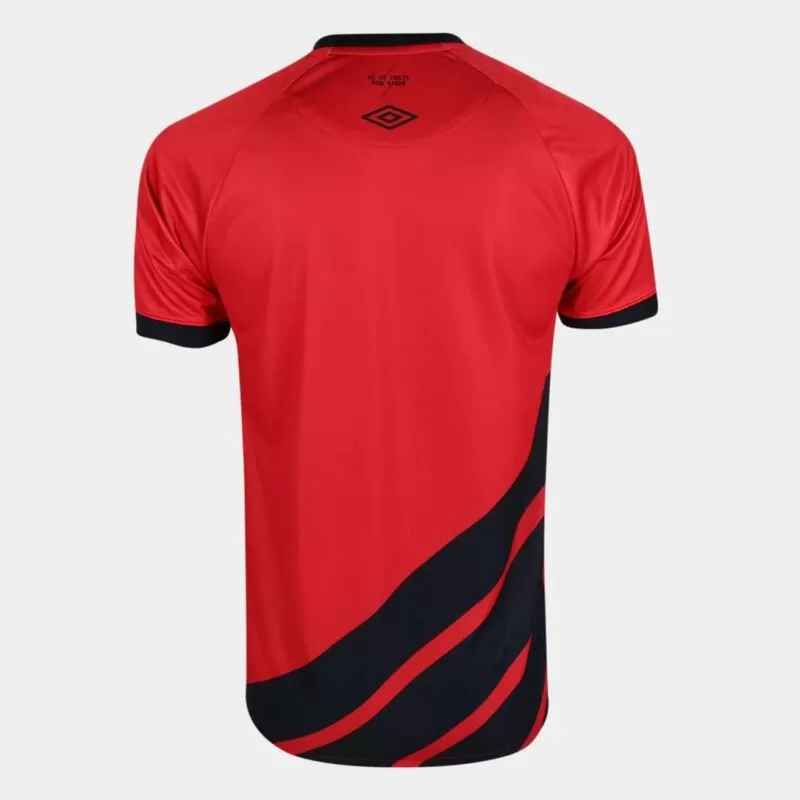 CAMISA MASCULINA UMBRO CAP OFICIAL 1 2023 CLASSIC - Vermelho e preto