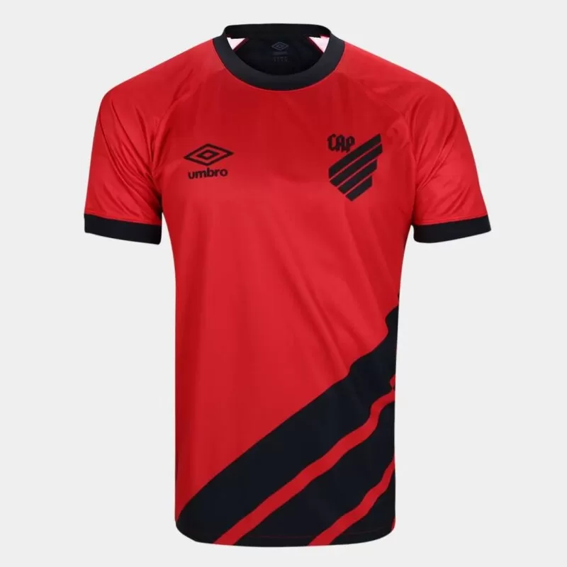 CAMISA MASCULINA UMBRO CAP OFICIAL 1 2023 CLASSIC - Vermelho e preto