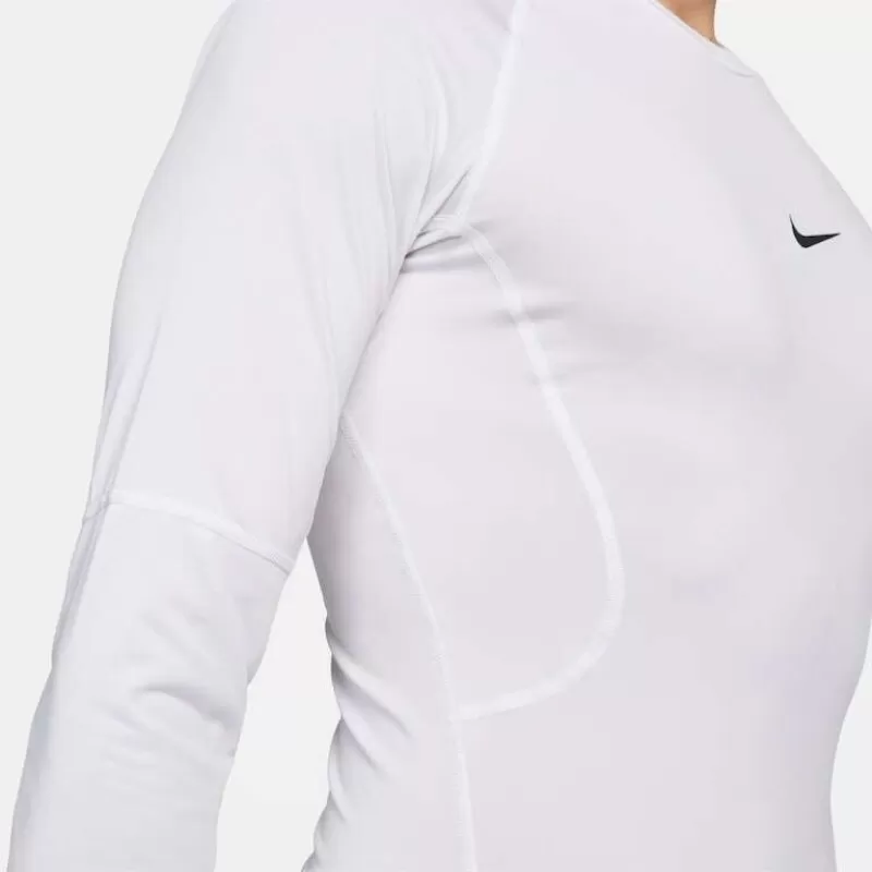 CAMISA NIKE PRO DRI-FIT MANGA LONGA - Branco