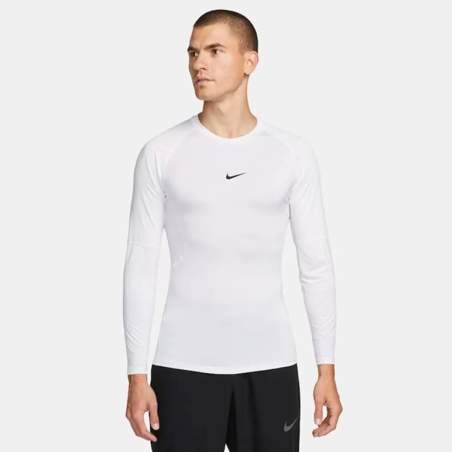 CAMISA NIKE PRO DRIFIT MANGA LONGA  Branco