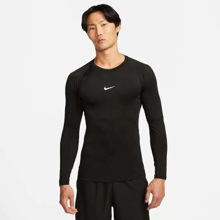 CAMISA NIKE PRO DRIFIT MANGA LONGA  Preto