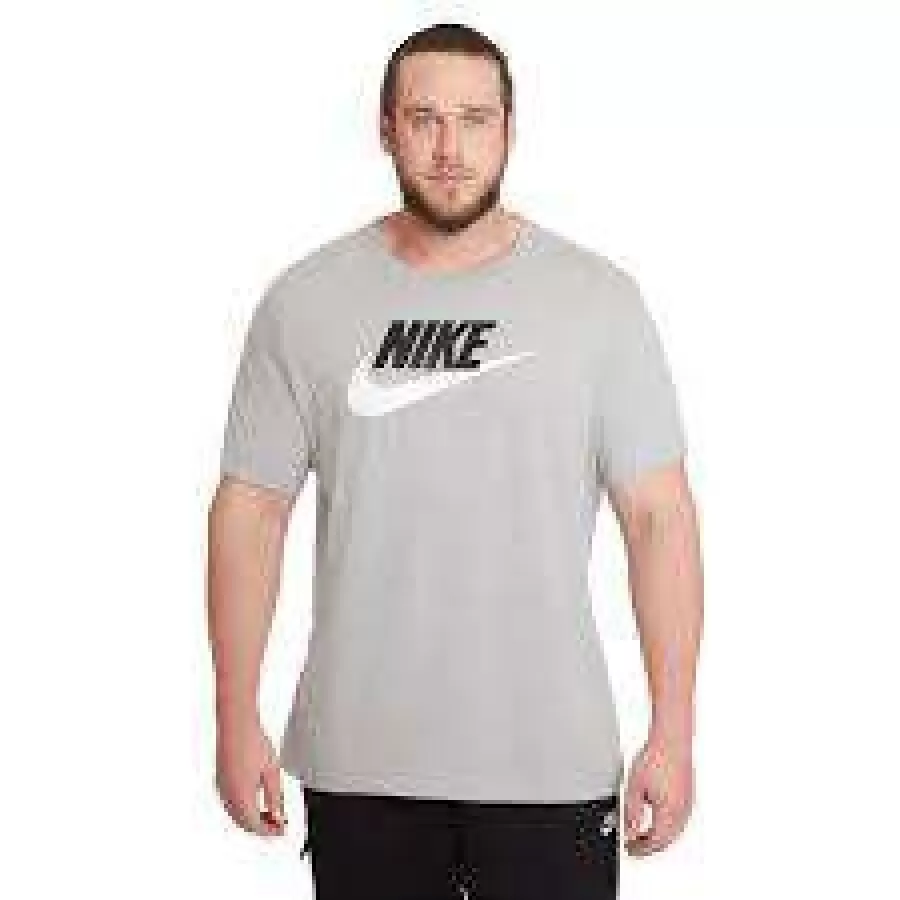 CAMISA NIKE SPORTSWEAR ICON FUTURA  Cinza e branco