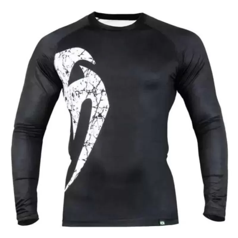 CAMISA RASHGUARD VENUM GIANT CLASSIC BLACK MANGA LONGA - Preto