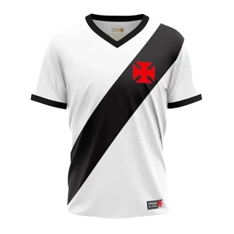 CAMISA VASCO EXPRESSO BRAZILINE - Branco preto e vermelho