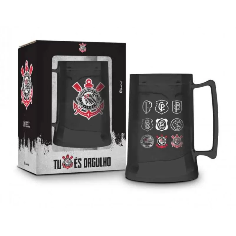 CANECA GEL 300ML ESCUDOS - CORINTHIANS - Diversos