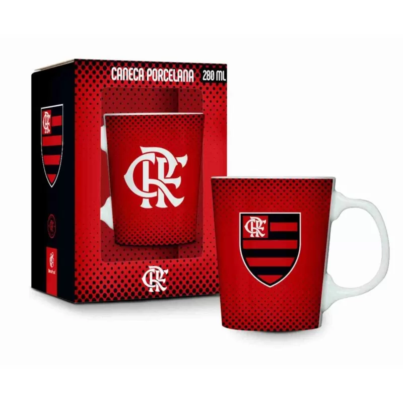 CANECA PORCELANA PREMIUM - FLAMENGO 260ML - Diversos