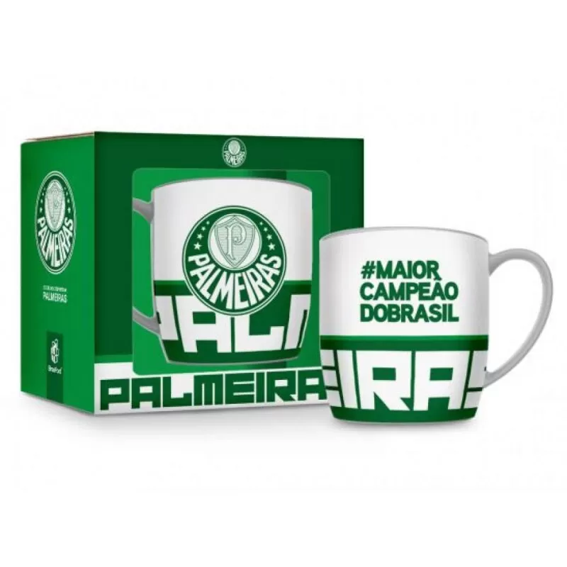 CANECA PORCELANA URBAN 300ML TIMES - PALMEIRAS - Diversos