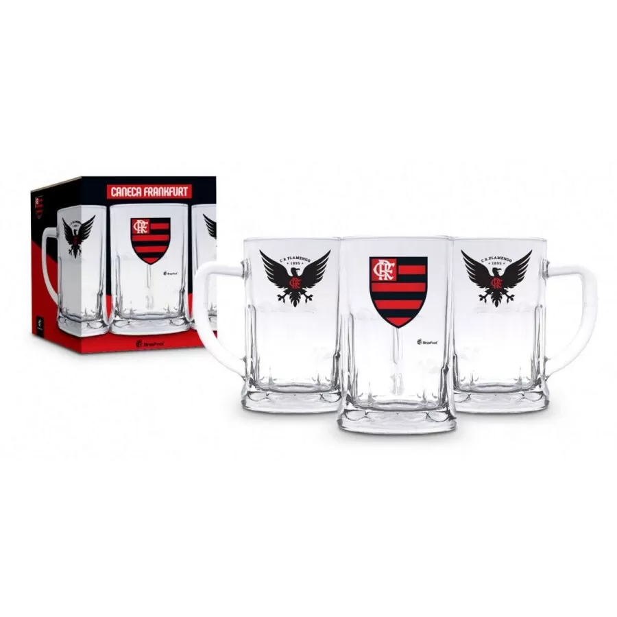 CANECA VIDRO 565ML  FLAMENGO  Diversos