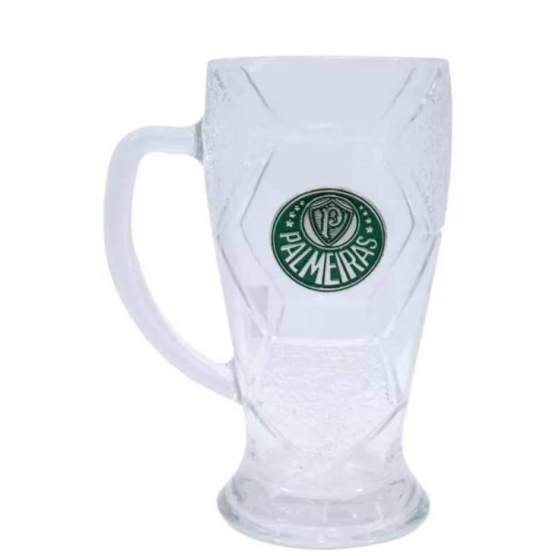 CANECA VIDRO BOLA FUTEBOL 630 ML PALMEIRAS - Ndf