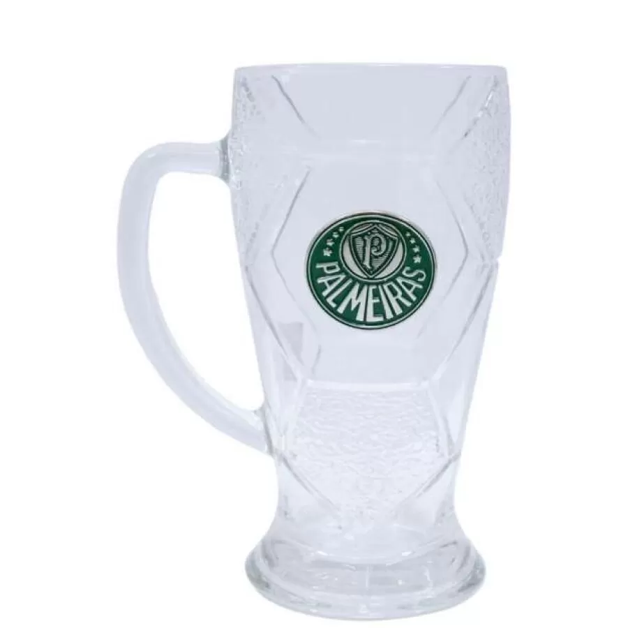 CANECA VIDRO BOLA FUTEBOL 630 ML PALMEIRAS  Ndf