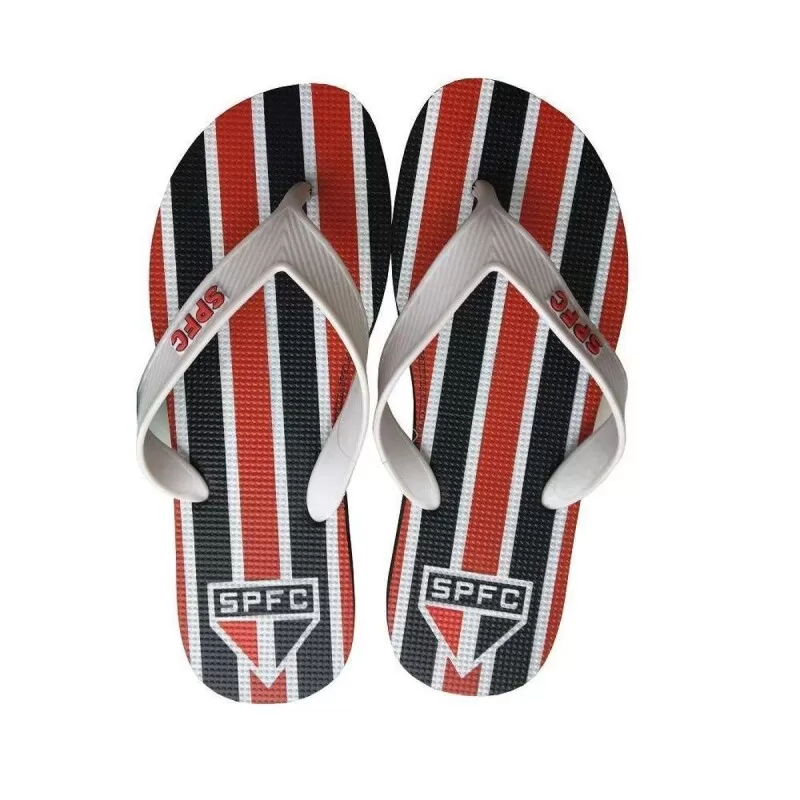 CHINELO SÃO PAULO - Vermelho branco e preto