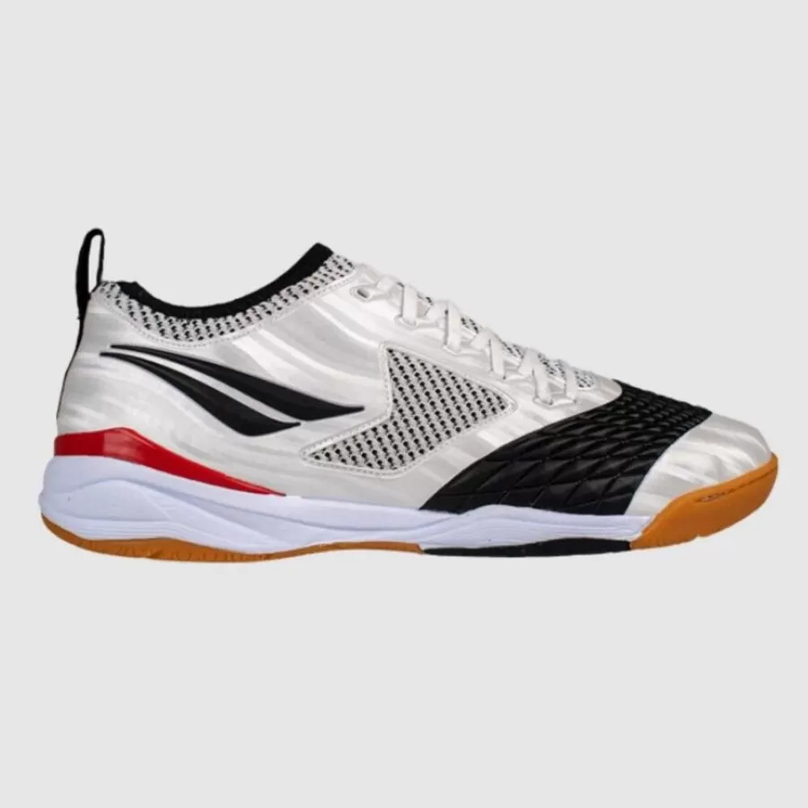 CHUTEIRA FUTSAL MAX 1000 PENALTY LOCKER ECOKNIT  Branco preto e vermelho