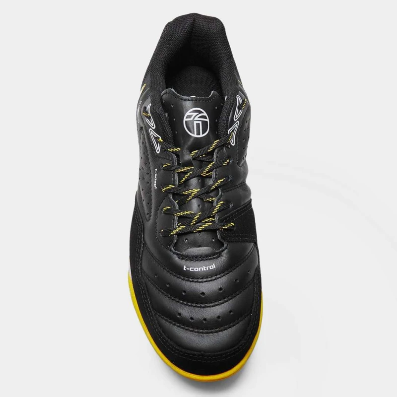 CHUTEIRA FUTSAL TOPPER DOMINATOR PRO V - Preto amarelo e branco