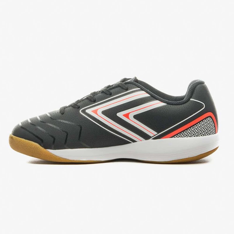 CHUTEIRA FUTSAL UMBRO PRO 5 JR - Preto branco e coral