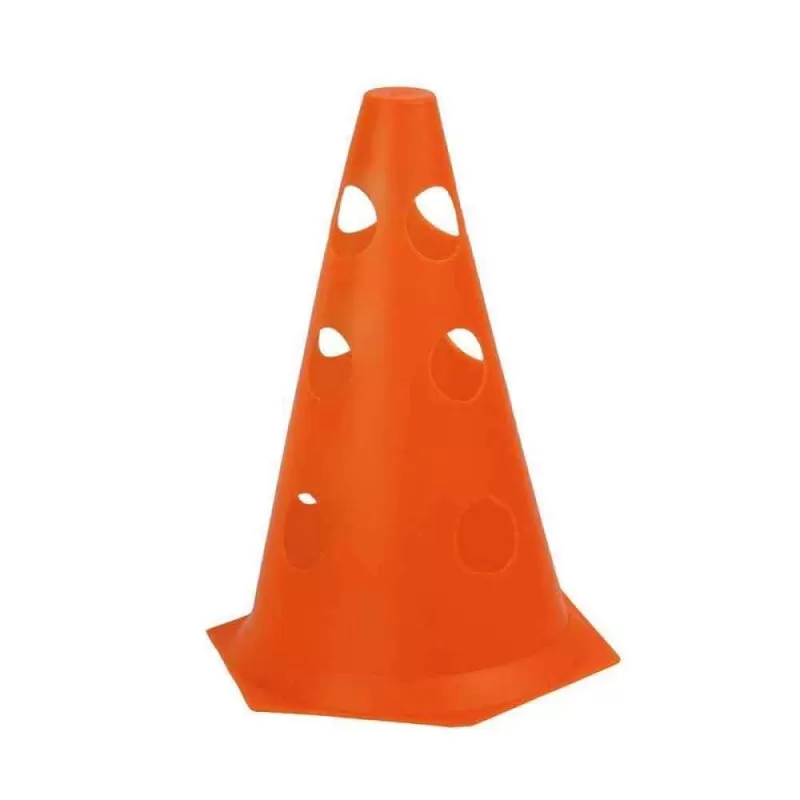 CONE DE PLASTICO 24CM COM FUROS - Laranja